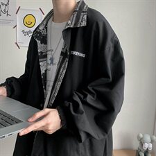 20秋款男夹克衫两面穿工装迷彩纯棉外套JK46P65，男装夹克，星座1013-1