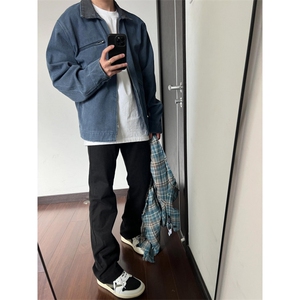 【有货】底特律工装外套男款潮牌高级感拼接夹克JK7704LL-特P68图片