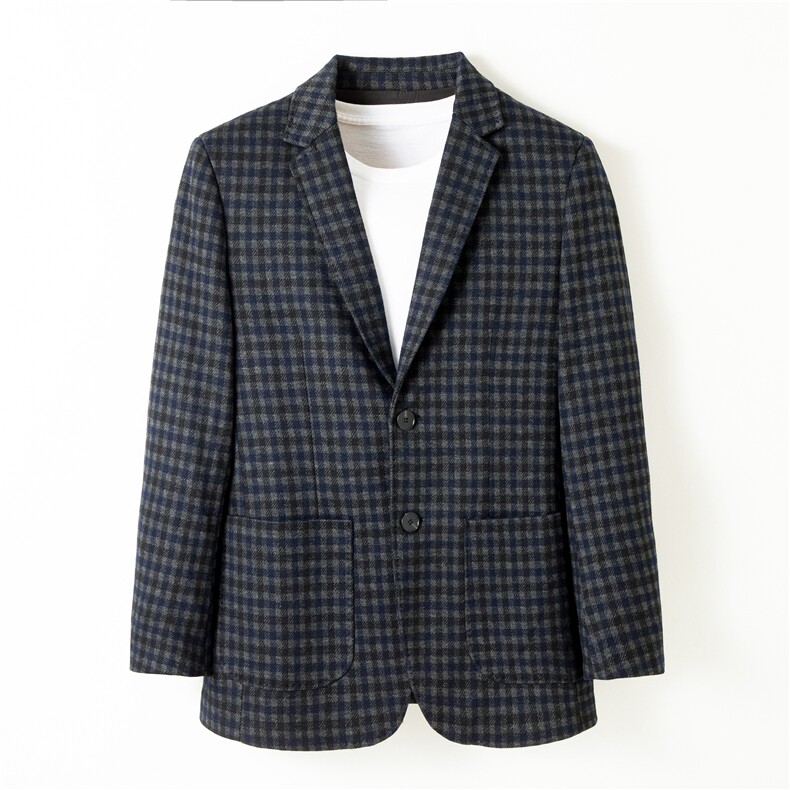 2023秋季爸爸西装外套男中老年商务休闲西服外套ALXB2108-P285,男装西服,电商B212（原钱塘6029）