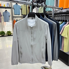 夏季新款休闲防晒服中青年男装宽松立领防晒衣薄款外套皮肤衣，男装防晒衣，电商B212（原钱塘6029）