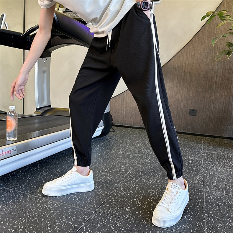 大货束脚裤长裤青年春秋潮牌男装痞帅炸街运动休闲裤CK25P60控88，男装休闲裤，电商B413