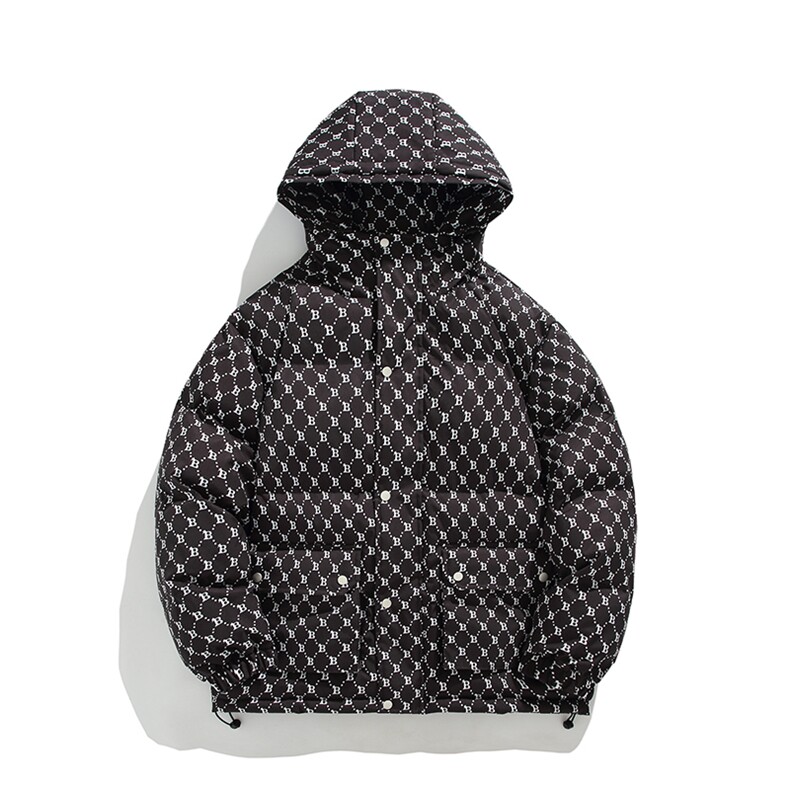 黑色连帽棉服男秋冬季新款加绒加厚棉衣冬装男生棉袄外套MY846,男装棉衣,星座310B-1