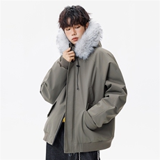 派克棉服貉子毛加厚外套，男装棉衣，星座1206（原A206）
