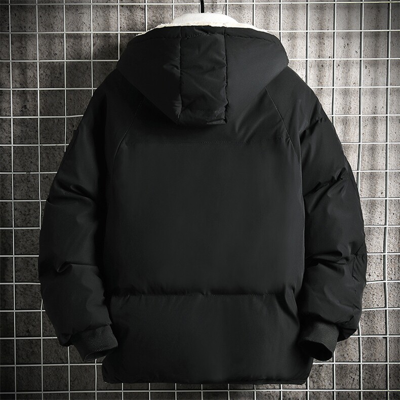 加厚加绒连帽衣男大码服男面包服男MY16262-P100网格挂拍,男装棉衣,电商A040A
