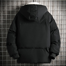 加厚加绒连帽衣男大码服男面包服男MY16262-P100网格挂拍，男装棉衣，电商A040A