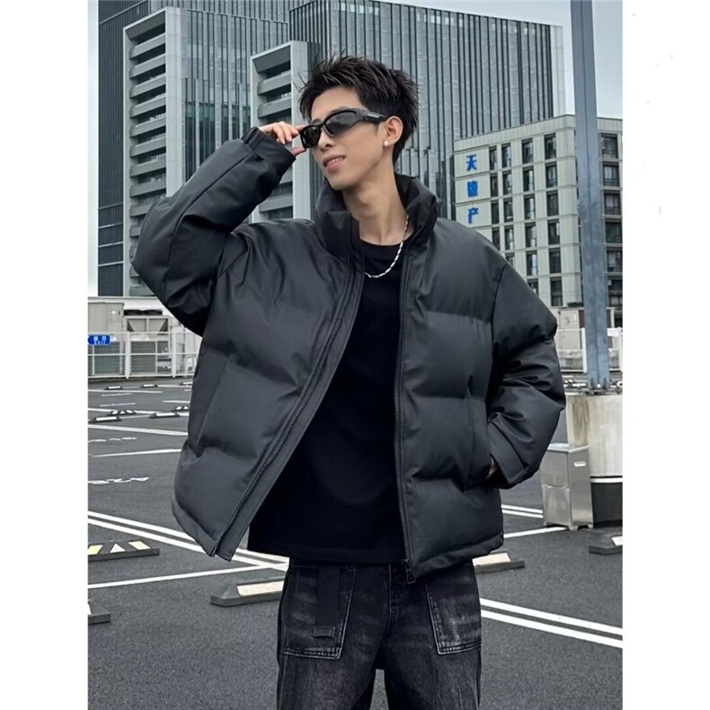 网图原版PU皮刺绣加厚保暖面包服男M14/P100,男装棉衣,星座205-3