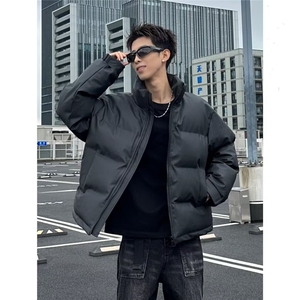 网图原版PU皮刺绣加厚保暖面包服男M14/P100图片