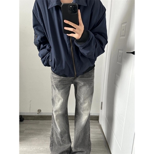 【有货】cleanfit藏青短款外套男美式高街飞行员夹克P15LL-特P55图片