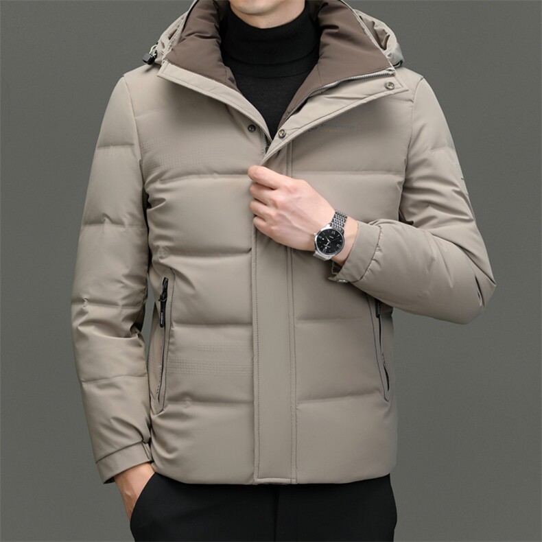 BN23609钱塘2020-2商务百搭冬季厚款中年男士90鸭绒羽绒服P240，男装羽绒服，钱塘207-2