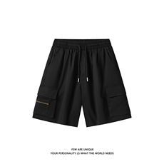 白底工装短裤男夏季美式宽松直筒休闲五分裤子-A1056TP30控48，男装牛仔裤，电商B241