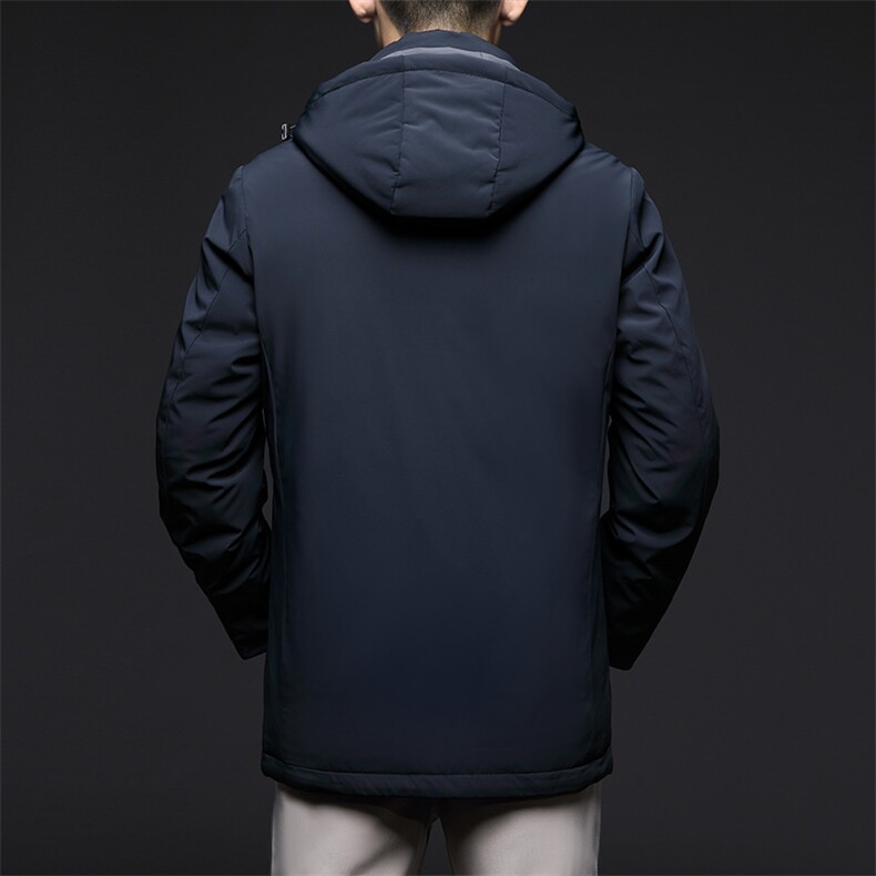 CD2209钱塘2020-2中青年男士连帽休闲羽绒服中长款宽松外套P250,男装羽绒服,钱塘207-2