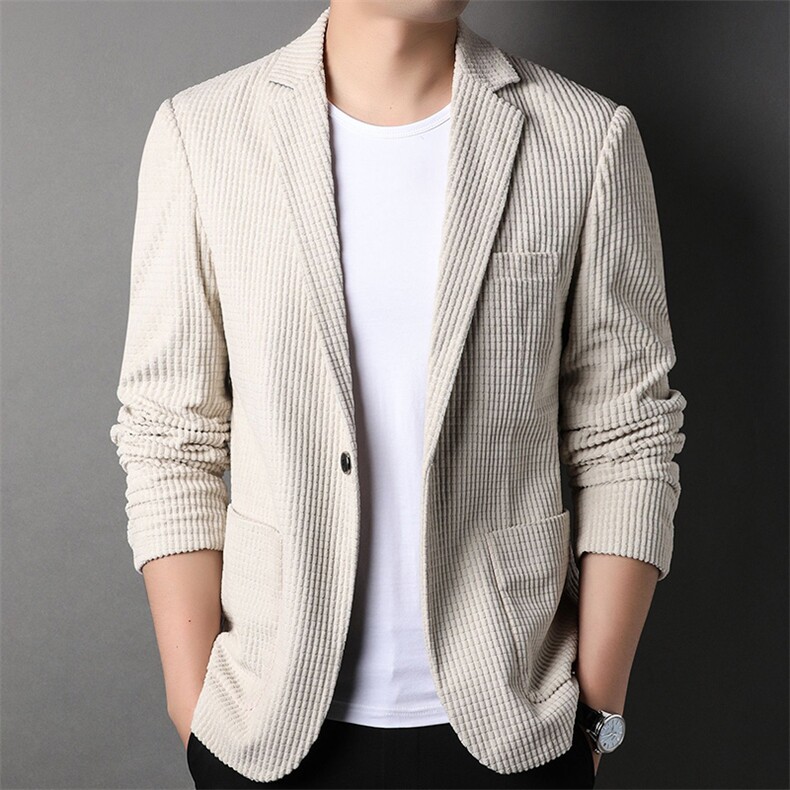 Q2259钱塘2020-中青年男士春秋季时尚休闲简约纯色西服外套P95,男装西服,钱塘207-2