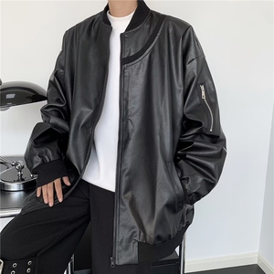 机能风皮衣外套男潮牌  炸街休闲夹克JK8014/P68图片