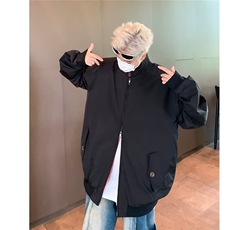 秋季外穿复古工装棒球服夹克男装立领高级美式飞行员外套8506/P65，男装夹克，星座506