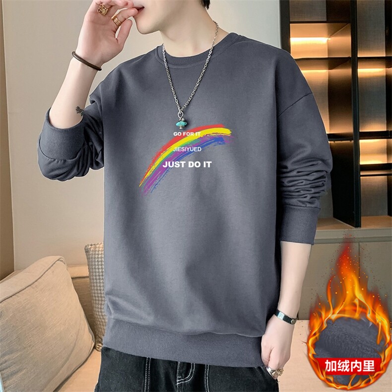 主推秋冬现货特价跑量2024加绒男士印花套头卫衣JR031-P19,男装卫衣,星座1816-2（原1210–2）