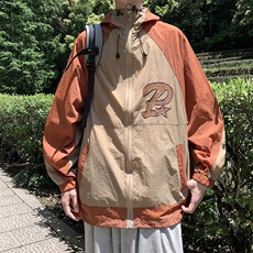 百搭潮青春流行外穿夹克日系新款潮流标准连帽男气质春秋长袖，男装夹克，星座716-3