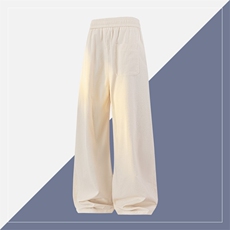 高品质鱼骨纹休闲亚麻棉裤新款宽松直筒裤A436-26012-P5085，男装棉裤，电商A436