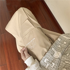 2023秋季新款日系工装裤口袋裤脚抽绳休闲裤B315-K23399-p45控58，男装休闲裤，电商B315