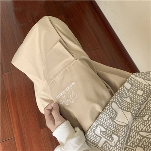 2023秋季新款日系工装裤口袋裤脚抽绳休闲裤B315-K23399-p45控58图片
