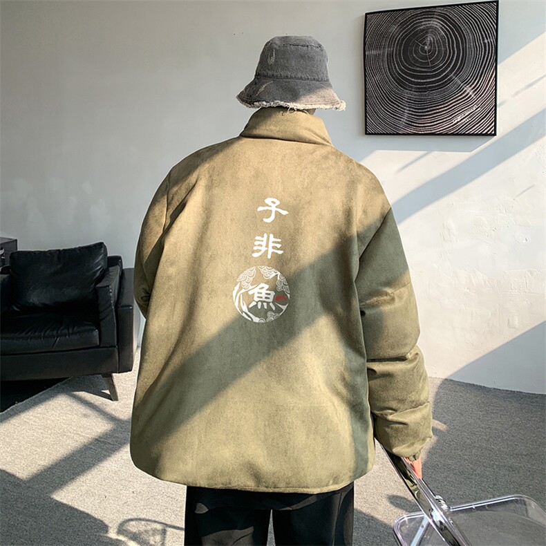 麂皮绒棉衣男大码立领棉袄子男羽绒棉服JM87070-P110,男装棉衣,电商A040