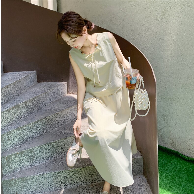巨好看气质减龄背心半身裙套装女夏2025新款姐系贵感两件套高级感,女装连衣裙,维壹