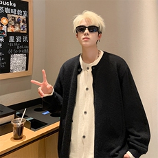 【有货】DGT13-特P80高质量柔软北极绒假两件套毛衣外套开衫，男装针织衫/毛衣，星座603-2