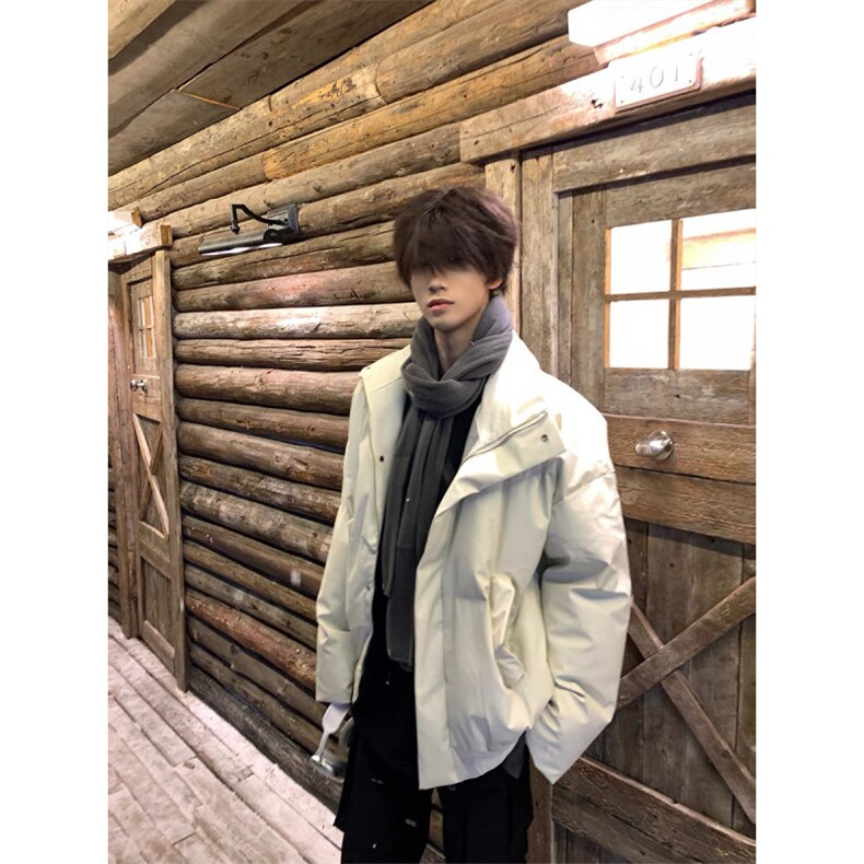cleanfit羽绒棉服男款冬季加厚保暖pu皮棉衣外套立领情侣短款棉袄,男装棉衣,星座313A(原308A-2)