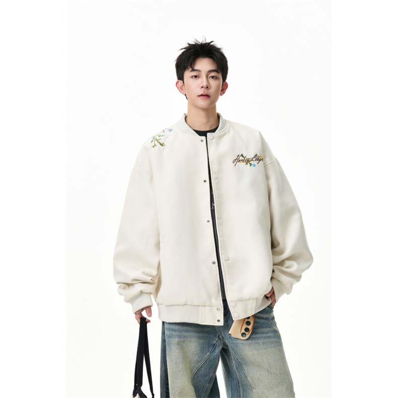 美式重磅花卉刺绣棒球服外套        WT2522-P90-控158图片