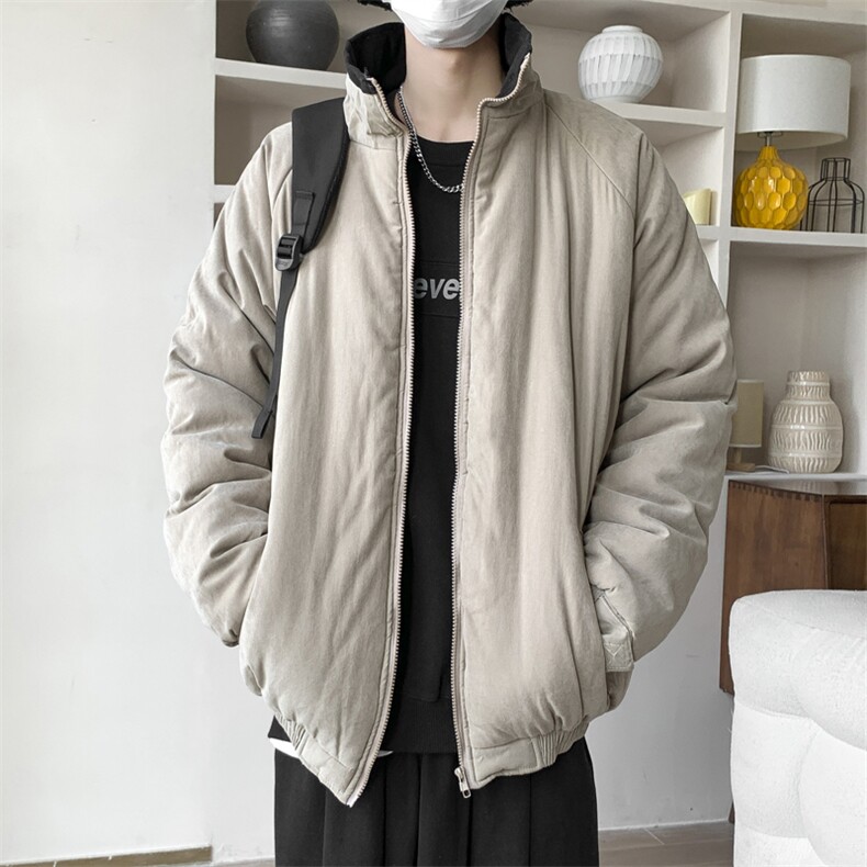 棉服外套男韩版潮流高街帅气文艺2024冬季保暖ins棉衣MF220-P80,男装棉衣,星座412-2