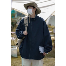 户外登山冲锋衣外套男春秋季新款宽松大码美式潮牌痞帅连帽夹克，男装夹克，星座716-2