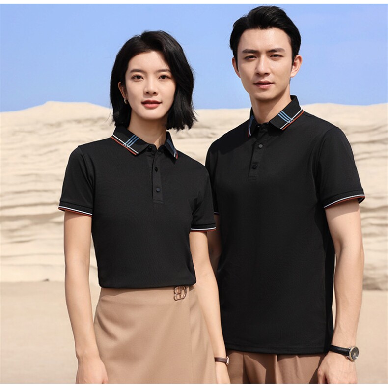 夏季商务团服定制LOGO冰丝200克冰氧棉POLO衫男女同款上衣D662P26,男装Polo衫,星座1602B（原101B-1）
