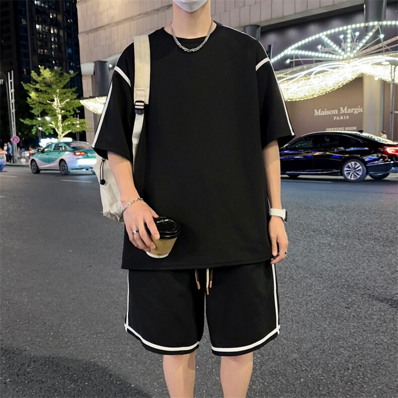 重磅280克~夏季短袖短裤两件套休闲套装TZ563特P55,男装休闲套装,电商A309