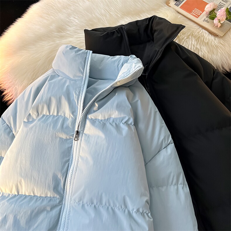 ！2025新款加厚棉服冬季纯色情侣立领棉衣 CM88882-P60特图片