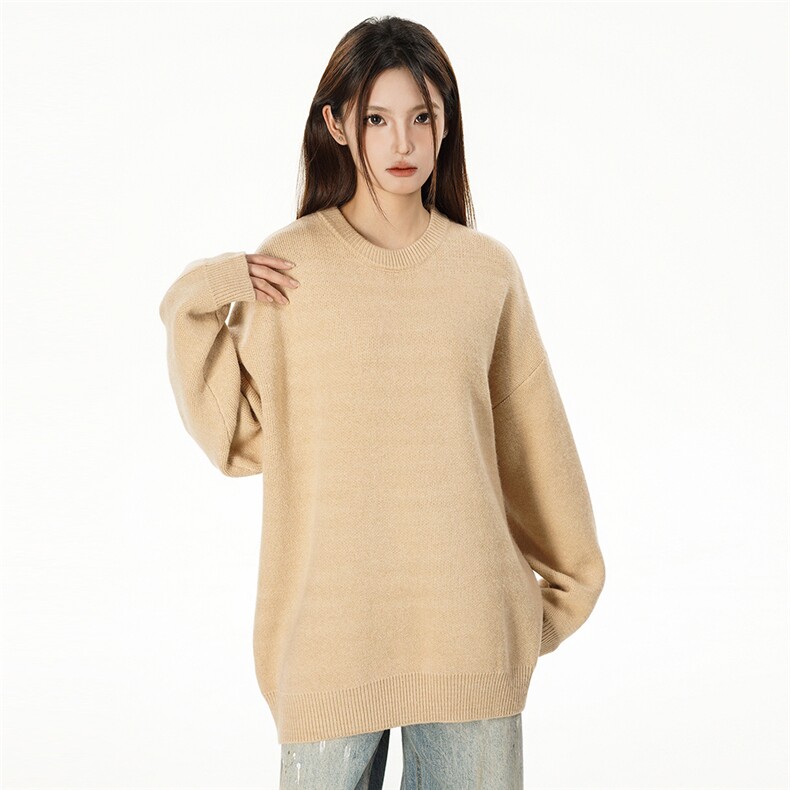 特批女模新款高品质安哥拉圆领宽松毛衣针织衫A268-M800特批35,男装针织衫/毛衣,电商A268
