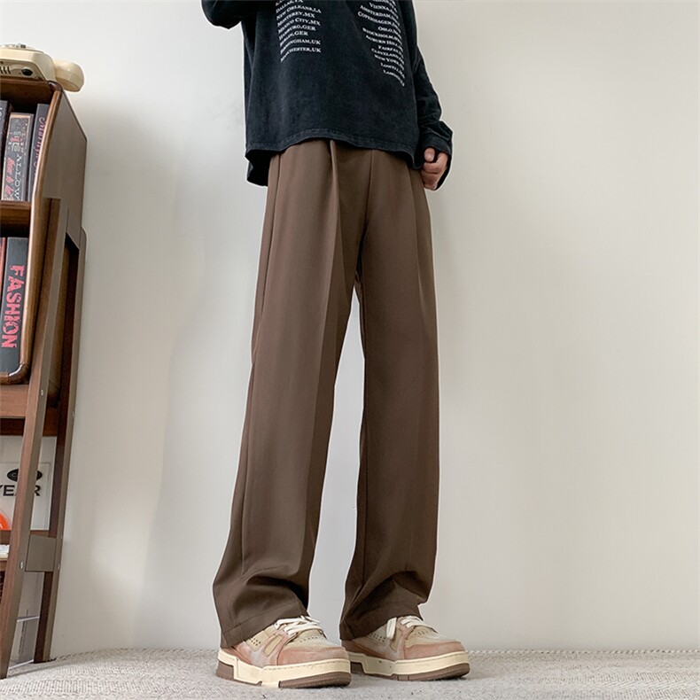 现货主推款加大码直筒垂感纯色西裤 S-3XL 310A-2 BK315 P45 控68图片