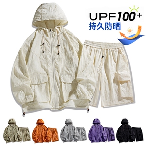 UPF100+有报告 凉感轻薄透气套装防晒服 两件套HS621-P70图片