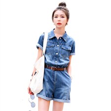 现货-闪电发货-2023夏季新款时尚休闲减龄薄款连体短裤，女装连体裤，新思路