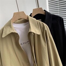 【素妮】2022工装韩版格子里衬风衣，女装风衣，素妮