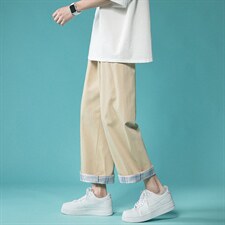 休闲裤港风九分裤1303A-ZY001-P45控68棉，男装休闲裤，星座715-1