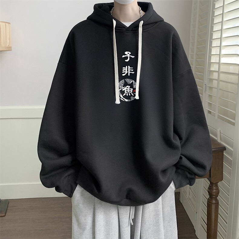 连帽卫衣男大码运动服帽衫外套WY2070-P35加绒款-P40,男装卫衣,电商A040