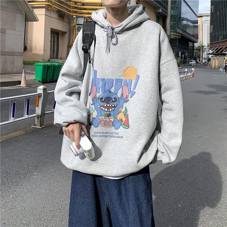 WY2077-P40纯棉连帽卫衣男大码运动帽衫宽松薄外套男,男装卫衣,电商A040