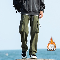 2023冬季新款cityboy大码加绒灯芯绒工装裤M-5XHK23835-P60，男装休闲裤，电商A022