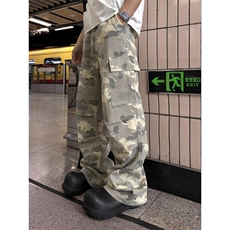 【有货】美式复古迷彩裤男款春秋潮牌痞帅炸街裤子B0013LL-特P60，男装休闲裤，星座1007（原301D）