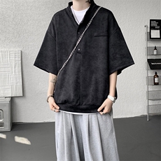 可拆开卖！立领POLO衫短袖t恤套装男生休闲运动青少年搭配帅气夏，男装T恤，电商B312
