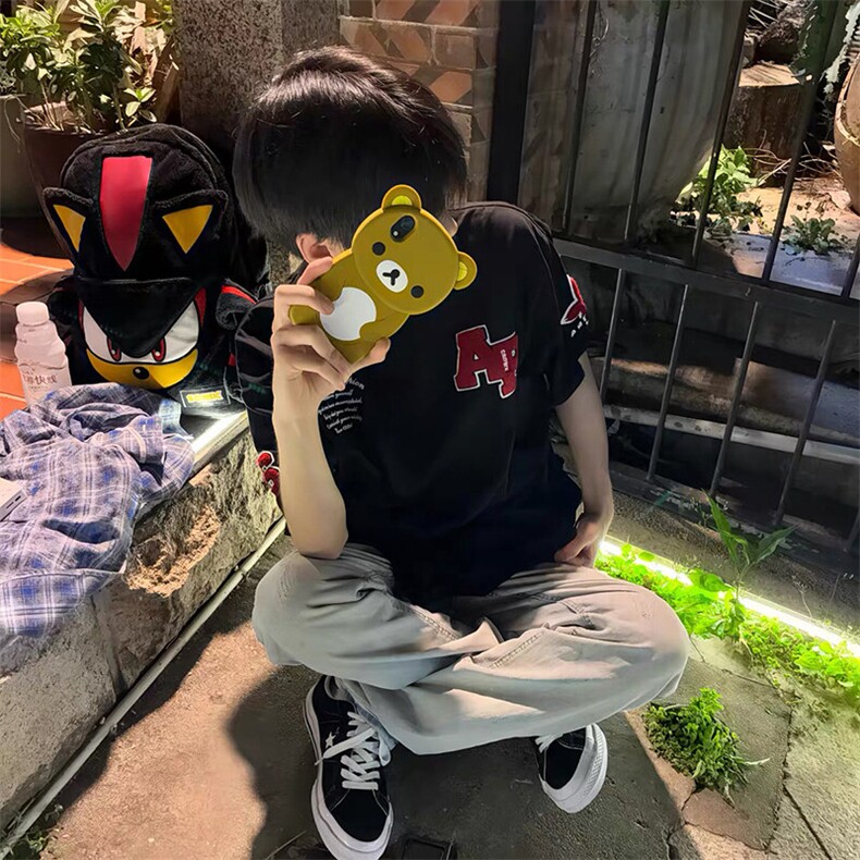 万针全刺绣工艺抖音得物高品质260克重磅纯棉双纱美式高街短袖T恤,男装T恤,电商A486