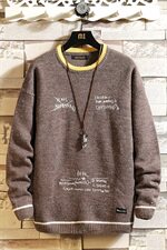 2020冬季日系砖墙男毛衣宽松针织衫男线衣A313-37312-P75控108，男装针织衫/毛衣，电商A313