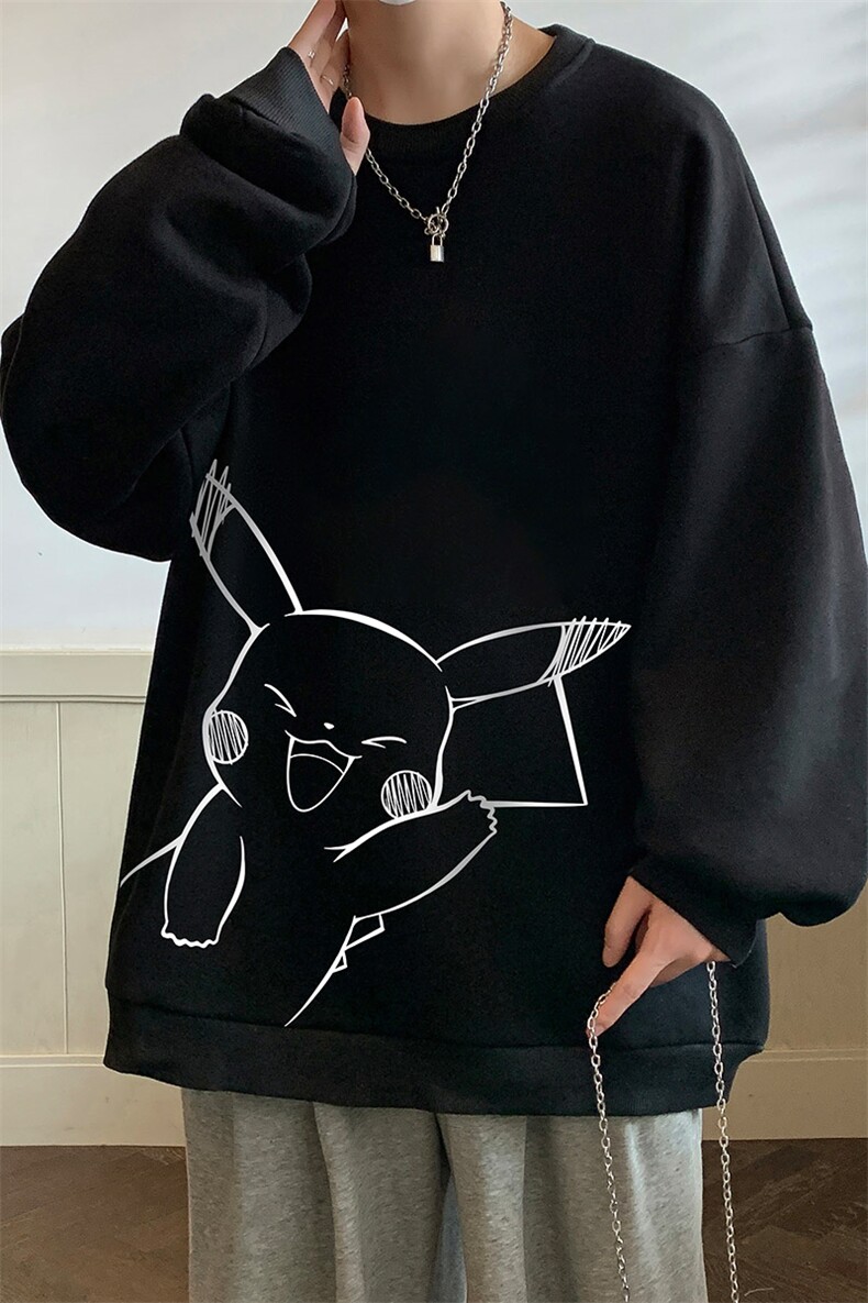 圆领卫衣男大码加厚加绒长袖t恤男S6193-P28加绒款-P33,男装卫衣,电商A040