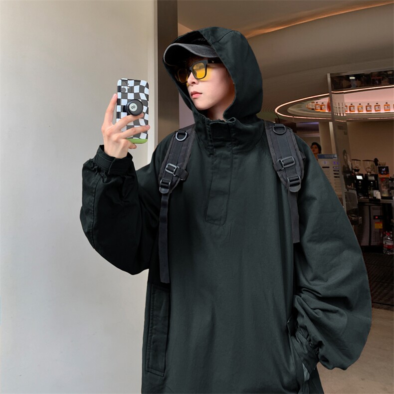 潮机能风冲锋衣男款潮牌外套春秋户外登山连帽夹克WY039-P45,男装卫衣,星座308B-1