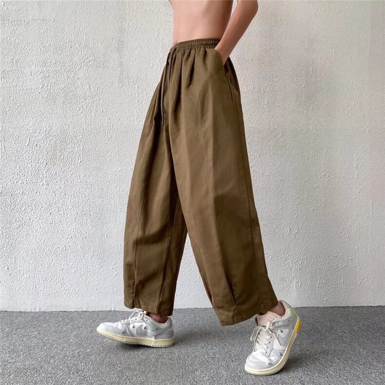 工装裤男夏ins潮直筒韩版潮流机能宽松男女生休闲裤K2977P33,男装休闲裤,星座1116-2