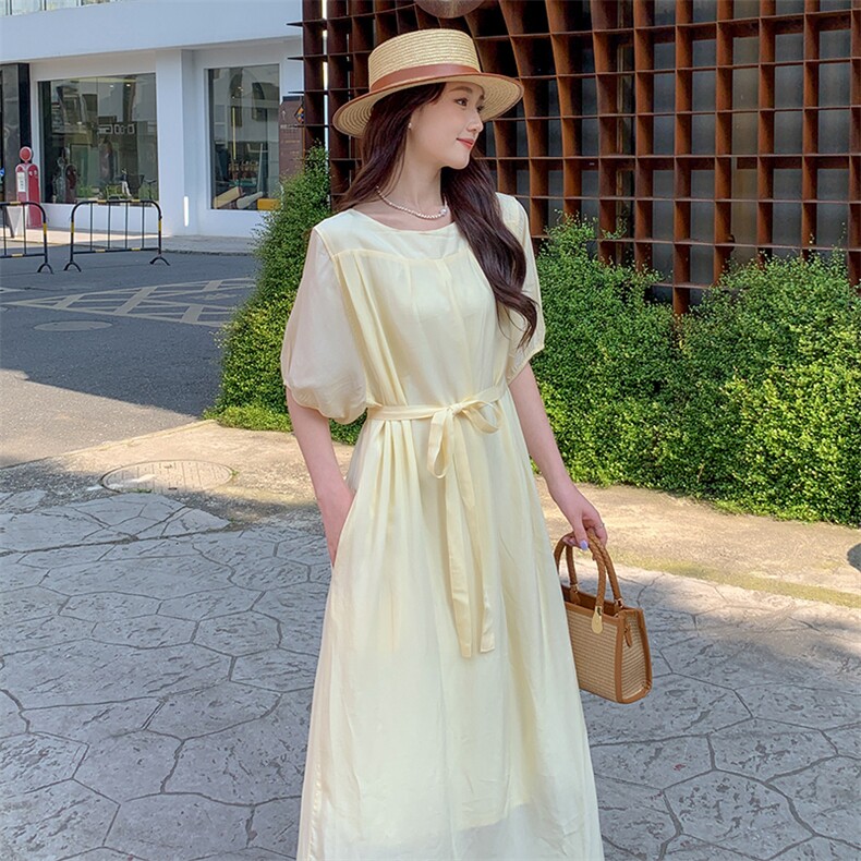 《现货新品》法式灯笼袖个性时尚连衣裙，女装连衣裙，MQ